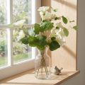 Branche de Pois de Senteur Artificielle Blanche 85 cm | Floristik24.fr