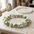 Anneaux ondulés en métal argenté Ø 150 mm – Lot de 10 | Floristik24.fr