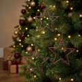 Décoration étoiles glitter violettes pour Noël Ø12cm - Lot de 12 | Floristik24.fr