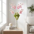 Fleurs artificielles pois de senteur roses sur tige longue 74 cm - Lot de 2 | Floristik24.fr