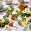 Déco lapins en bois colorés 2-4 cm – Lot de 96 pour Pâques | Floristik24.fr