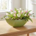 Coupe décorative vert clair en plastique 55,5 x 14 x 17,5 cm | Floristik24.fr