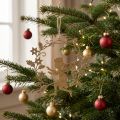 Décoration suspendue ange doré en métal avec couronne H 14 cm | Floristik24.fr
