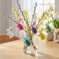 Décorations à suspendre lapins en papier alvéolé multicolores – Lot de 6 | Floristik24.fr