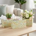 Sachet cadeau avec anses motif aquarelle 24×12×12 cm lot de 6 | Floristik24.fr