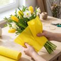 Rouleau de papier crépon jaune 50x250 cm | Floristik24.fr