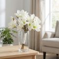 Magnolias artificiels blancs - Bouquet 5 tiges 40 cm | Floristik24.fr