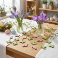 Décorations en bois pastel oiseaux et papillons 2 cm - Lot de 144 pièces | Floristik24.fr