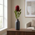 Kunstblume Banksia Rouge Bordeaux Fleur Artificielle 64 cm | Floristik24.fr
