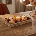Plateau en bois brûlé pour décoration intérieure 20×10×3 cm | Floristik24.fr