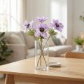 Anémones artificielles en flieder, lot de 4, 34 cm | Floristik24.fr