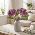 Hortensias artificiels violets 34 cm x2 | Floristik24.fr