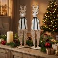 Figurines de Renne en Bois Décoratives pour Noël – H 45 cm – Lot de 2 | Floristik24.fr