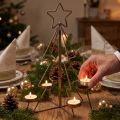 Photophore sapin de Noël en bronze Ø27cm H38cm | Floristik24.fr