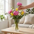 Vase en Verre Transparent Conique Ø10cm H20cm | Floristik24.fr