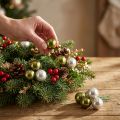 Boules de Noël en Verre avec Fil, Vert Olive et Argent, Ø 40 mm, Lot de 32 | Floristik24.fr