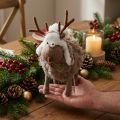 Figurine de renne en tissu pour décoration de Noël 23 cm | Floristik24.fr