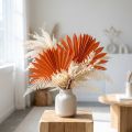 Palmes Séchées Décoratives Orange Soleil – Lot de 30 | Floristik24.fr