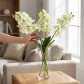 Orchidée artificielle vert clair 56 cm – Lot de 6 | Floristik24.fr