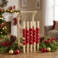 Deko traîneau en bois 30×14,5×9,5 cm avec cordelette en jute | Floristik24.fr