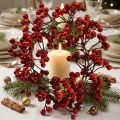 Couronne de Baies Artificielles Rouge Ø20cm | Floristik24.fr