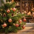 Boules de Noël Miniatures Orange Ø3cm Lot de 14 | Floristik24.fr