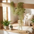 Tillandsia artificielle décorative suspendue 180 cm vert et blanc | Floristik24.fr