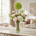 Zierlauch décoratif vert Ø20 cm en soie artificielle, tige 72 cm | Floristik24.fr