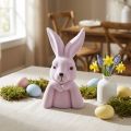 Buste de lapin décoratif lilas clair pour Pâques 16,5×13×27 cm | Floristik24.fr