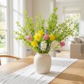 Lot de 2 plants de trèfle artificiels verts sur tige, 49 cm | Floristik24.fr