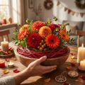 Bast naturel rouge 200g pour loisirs créatifs et décoration | Floristik24.fr