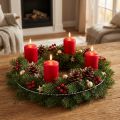 Lot de 10 anneaux métalliques ondulés 30 cm pour créations décoratives | Floristik24.fr
