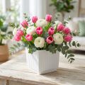 Lot de 10 supports blancs en plastique pour mousse florale 7 cm | Floristik24.fr