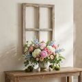 Cadre de fenêtre décoratif décoration en bois marron rustique 40×60cm | Floristik24.fr