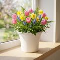 Pot de fleurs en plastique blanc Ø17cm H14cm | Floristik24.fr