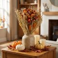 Fleurs séchées bouquet champêtre orange 30 cm | Floristik24.fr