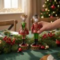 Figurines de décoration de Noël en forme de souris 14,5 cm rouge-vert 2 pièces | Floristik24.fr