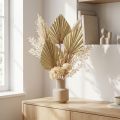 Feuilles de Palmier Séchées en Forme de Lance Naturel - Lot de 100 | Floristik24.fr