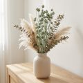 Bouquet de Chardons Séchés Métalliques Vert Ø1–2cm L55cm 100g | Floristik24.fr