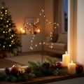 Étoile LED en métal noir avec socle, 46 cm, éclairage à piles | Floristik24.fr