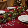 Lot de 120 Étoiles de Noël Argentées à Paillettes 4,5 cm | Floristik24.fr