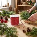 Fil décoratif en papier rouge 50 m Ø2 mm | Floristik24.fr