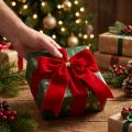Noeud en velours rouge Noeud de Noël de 5,5 cm de large adapté à une utilisation en extérieur 18×18cm 2pcs | Floristik24.fr