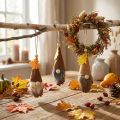 Lot de 6 figurines décoratives lutins en pomme de pin avec chapeau en feutre H10cm | Floristik24.fr