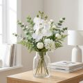 Orchidée artificielle blanche Phalaenopsis Real Touch 32 cm | Floristik24.fr