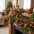 Guirlande de Cèdre Artificielle 160 cm - Décoration Murale et Fenêtre de Noël | Floristik24.fr