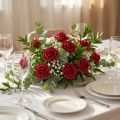 Roses en mousse rouges Ø4 cm - Lot de 48 | Floristik24.fr