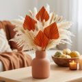 Mini palmes séchées orange – Lot de 100 | Floristik24.fr