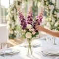 Delphinium décoratif en fleurs artificielles violet 79 cm – Lot de 3 | Floristik24.fr