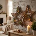 Étoiles décoratives en osier naturel à suspendre – Lot de 2 – 40 cm | Floristik24.fr